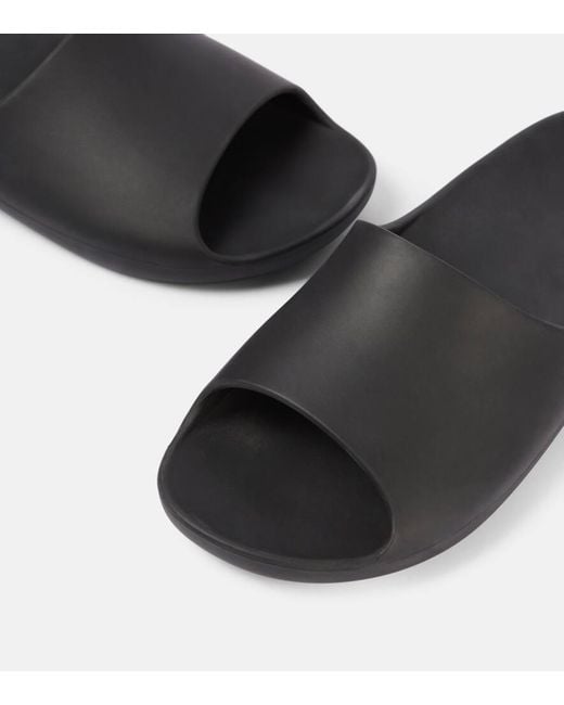 The Row Black Ama Slides