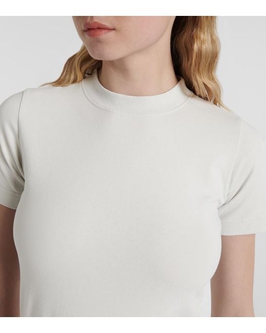 Balenciaga White Lingerie Cotton-Blend Jersey T-Shirt