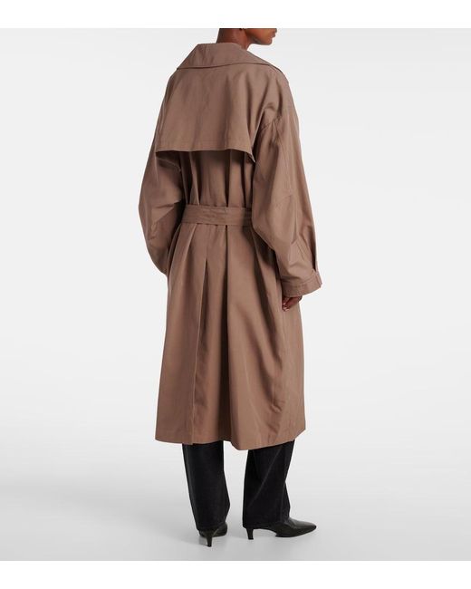 Frankie Shop Brown Mavis Trench Coat