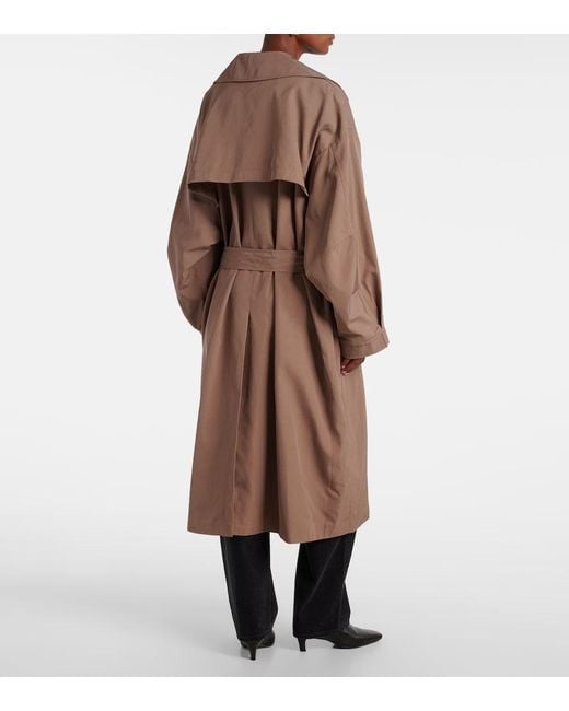 Frankie Shop Brown Mavis Trench Coat