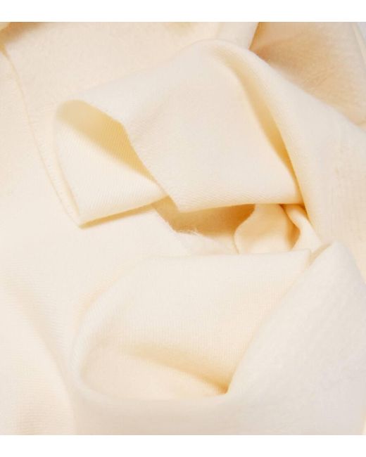 Totême  Natural Monogram Wool And Alpaca-Blend Scarf