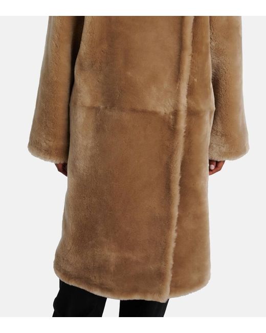 Totême  Brown Shearling Coat