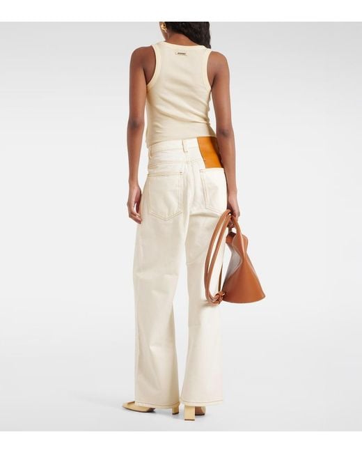 Jacquemus White Le De-Nimes Large Jeans