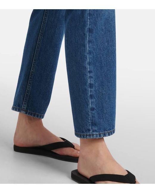 Jean Slim Riaco A Taille Mi-Haute The Row en coloris Blue