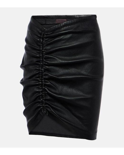 Minifalda Mouna de piel Stouls de color Black