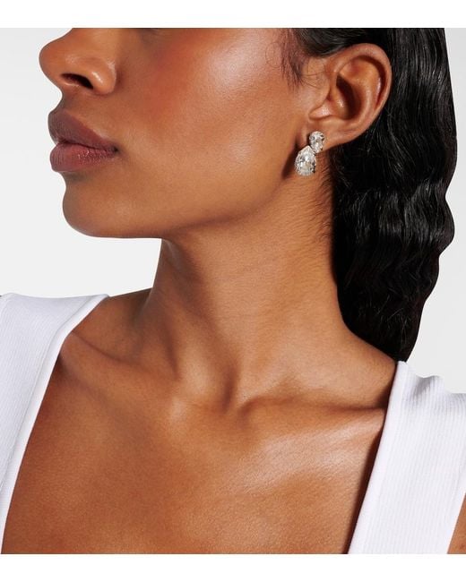 Jennifer Behr Metallic Nadia Crystal Earrings