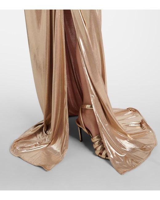Maticevski Natural Latitude Gathered Ruffled Gown
