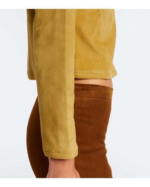 Stouls Yellow Astrid Suede Cardigan
