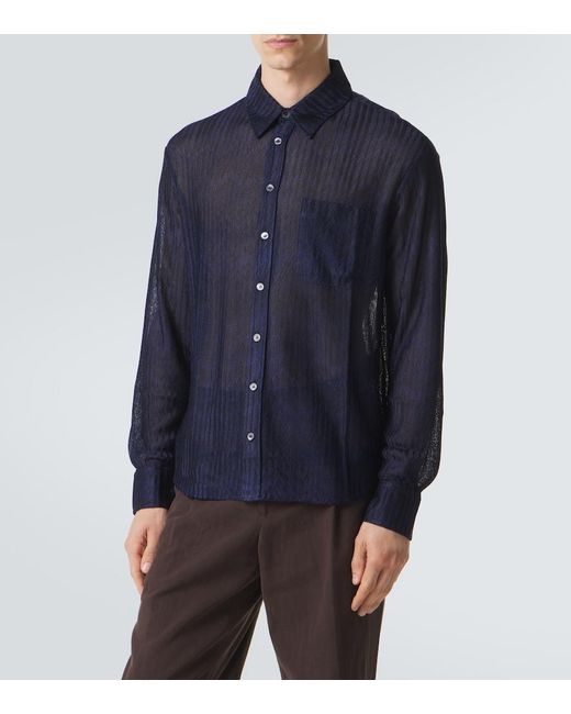 Missoni Blue Zigzag Shirt for men