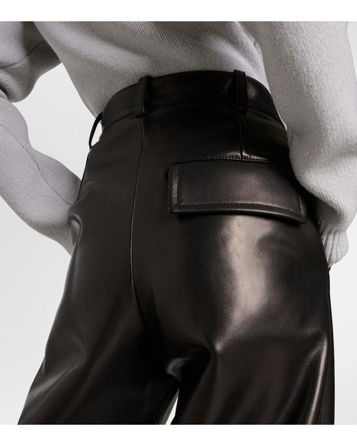 Pantaloni A Gamba Larga di Bottega Veneta in Gray