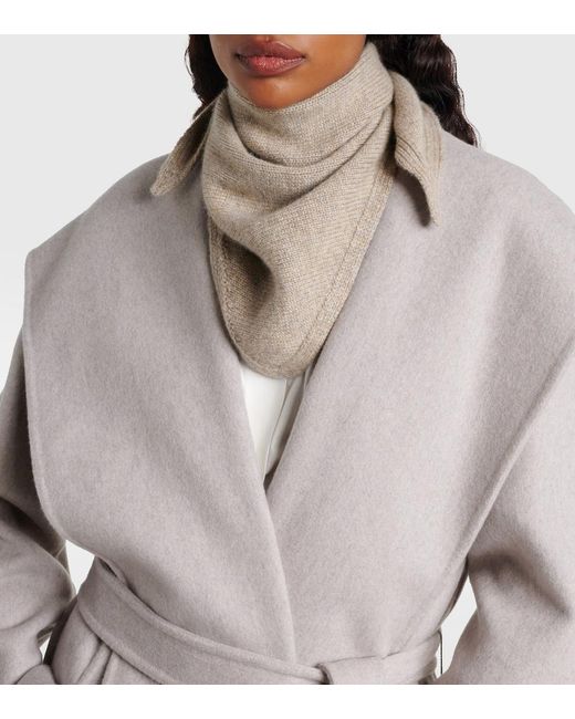 The Row Natural Mentas Cashmere Scarf