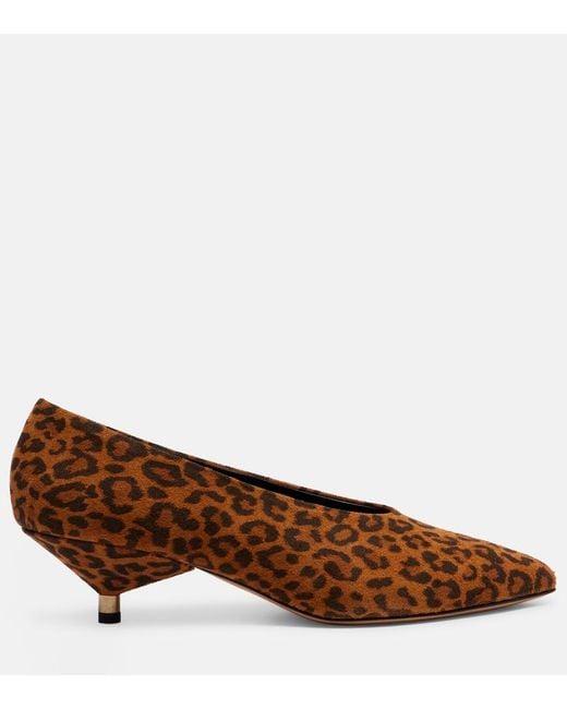 Isabel Marant Brown Ebisa 45 Leopard-Print Leather Pumps