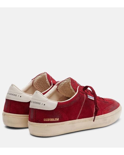 Golden Goose Deluxe Brand Red Soul Star Suede Sneakers