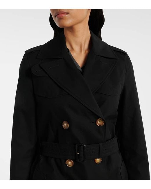 Gabardina En Gabardina De Algodon Burberry de color Black