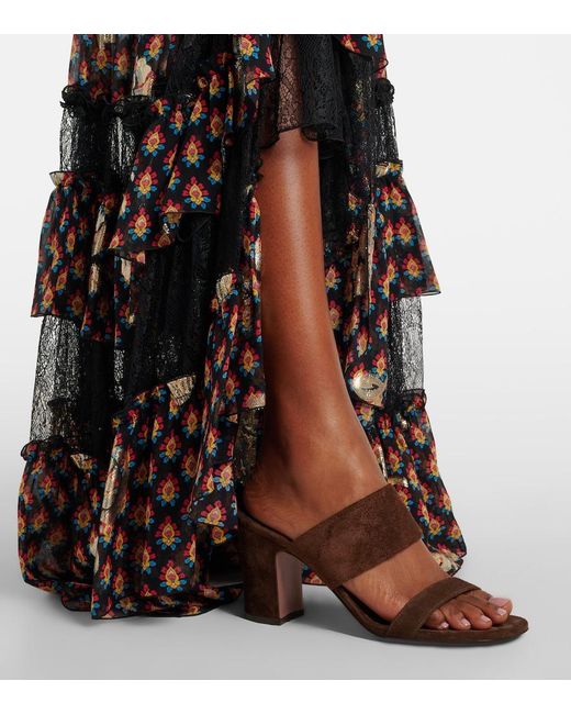 Paris Texas Brown Ava Suede Mules