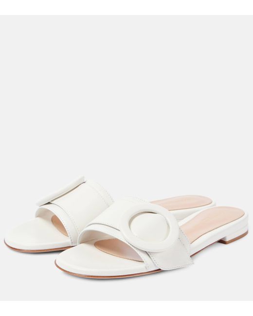 Gianvito Rossi Natural Leather Slides