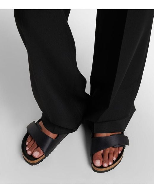 Birkenstock Black X Danielle Frankel Arizona Satin Sandals