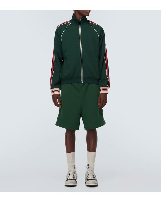 Shorts in jacquard GG di Gucci in Green da Uomo
