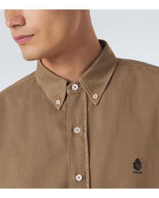 Camicia di Prada in Natural da Uomo