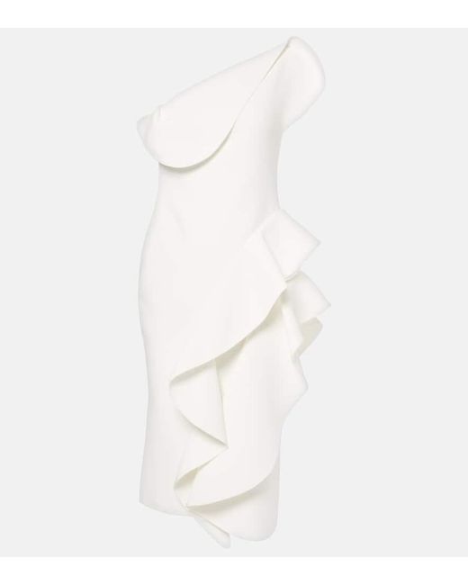 Robe Midi De Mariee Rhythm A Volants Maticevski en coloris White
