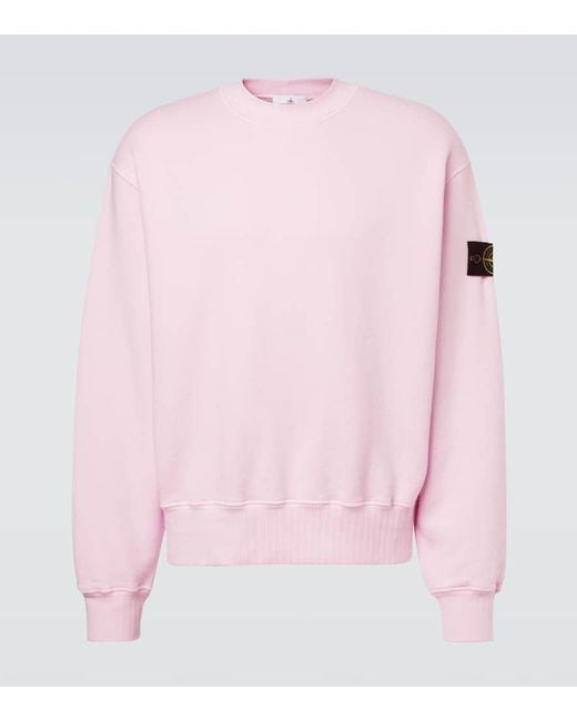Felpa Compass di Stone Island in Pink da Uomo