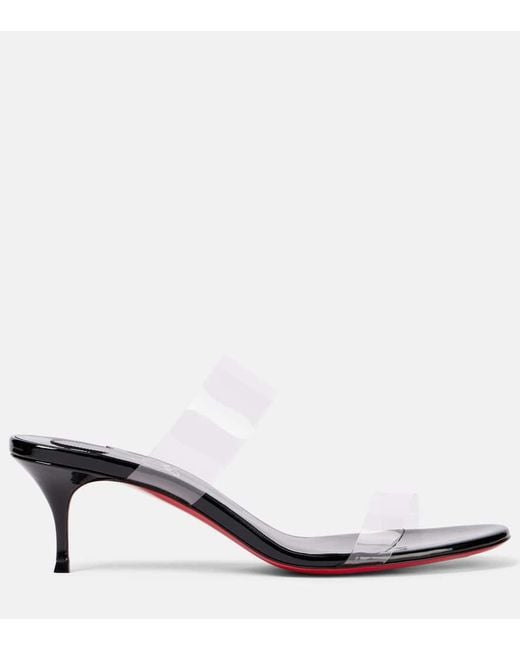 Christian Louboutin White Just Nothing 55 Pvc Sandals