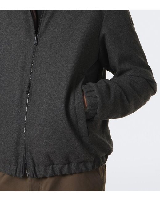 Moncler Black Limberl Flannel Down Jacket for men