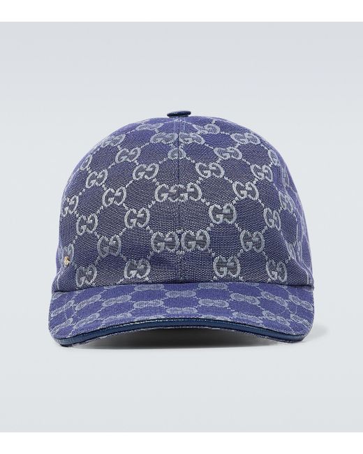 Casquette en toile GG Gucci pour homme en coloris Bleu | Lyst