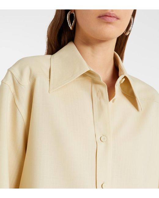 Jil Sander Natural Wool Shirt