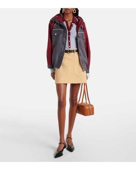 Self-Portrait Red Hooded Jacket