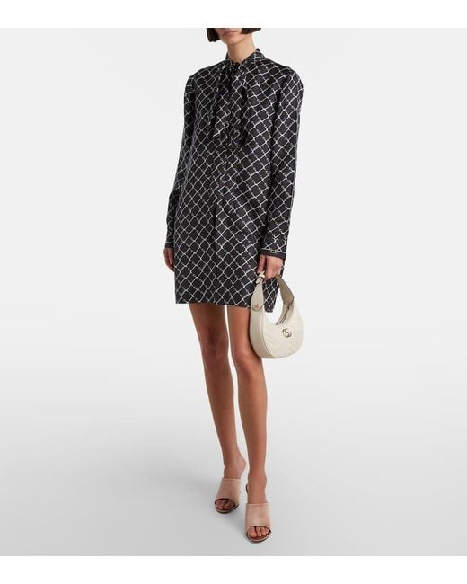 Gucci White Gg Marmont Mini Leather Shoulder Bag