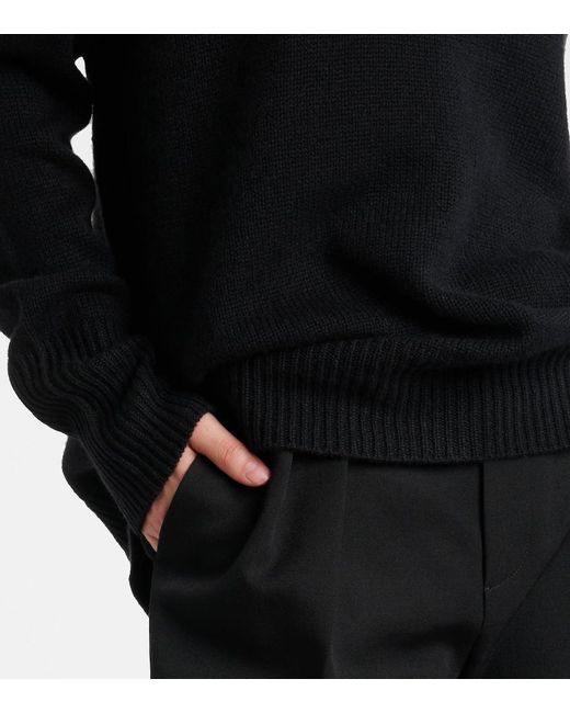 Lisa Yang Black Pullover Heidi Aus Kaschmir