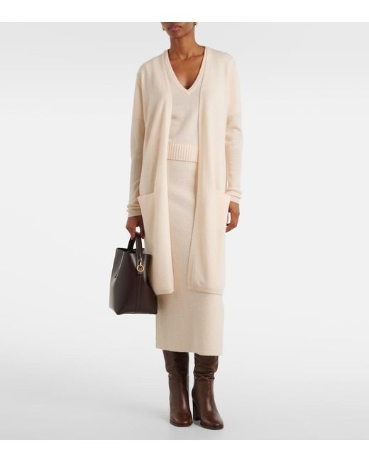 Jardin Des Orangers Natural Wool And Cashmere Cardigan
