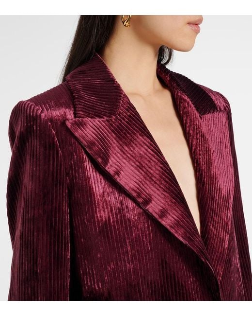 Dorothee Schumacher Red Oversized Corduroy Blazer