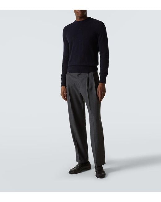 The Row Blue Benji Cashmere Sweater for men