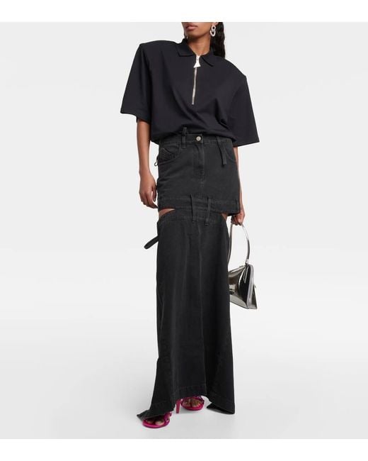 The Attico Pink Cosmo 60 Studded Satin Sandals