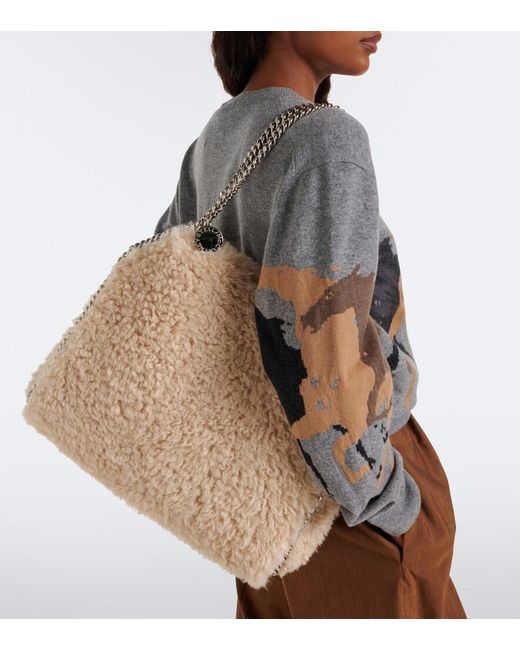 Stella McCartney Natural Falabella Medium Shoulder Bag