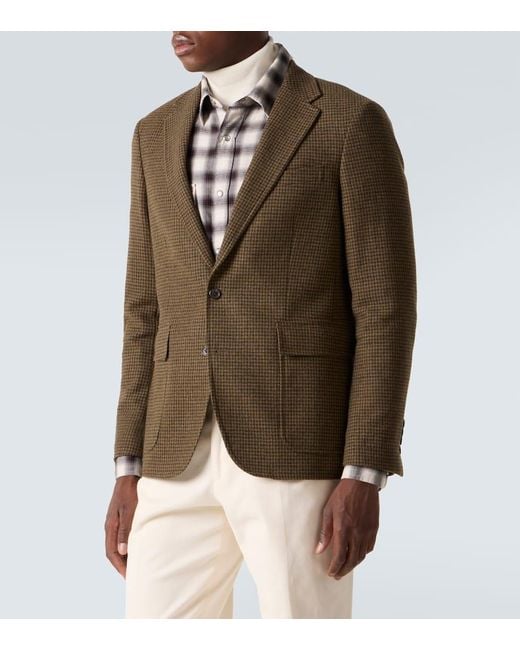 Ralph Lauren Green Cashmere And Wool Twill Coat for men