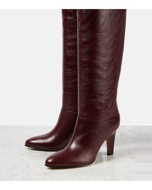 Botas Mosqueteras Eve De Piel Chloé de color Red