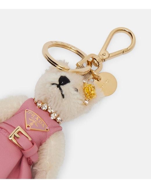 Prada Pink Teddy Bag Charm