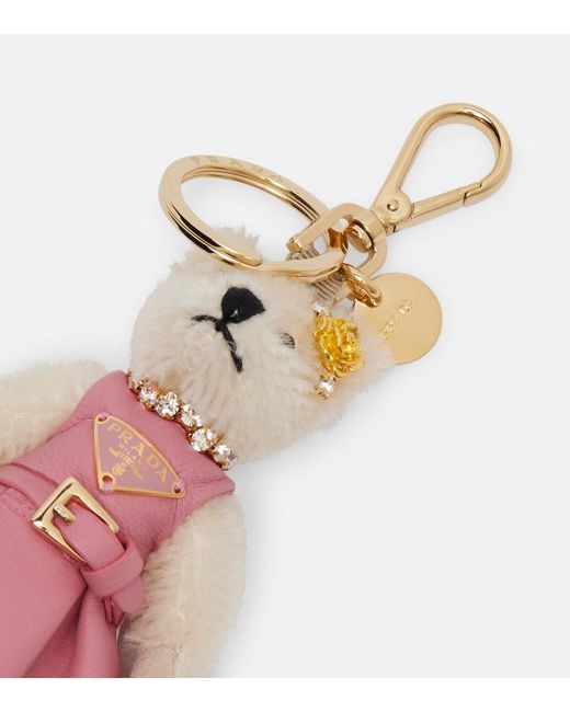 Prada Pink Teddy Bag Charm