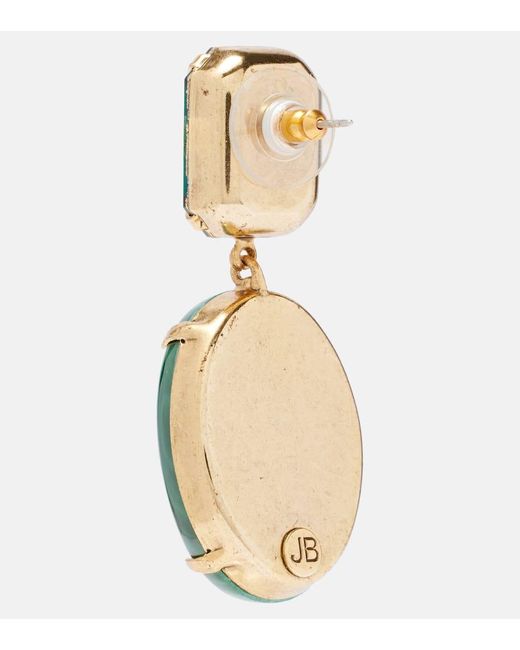 Jennifer Behr Green Xiomara 18Kt-Plated Drop Earrings