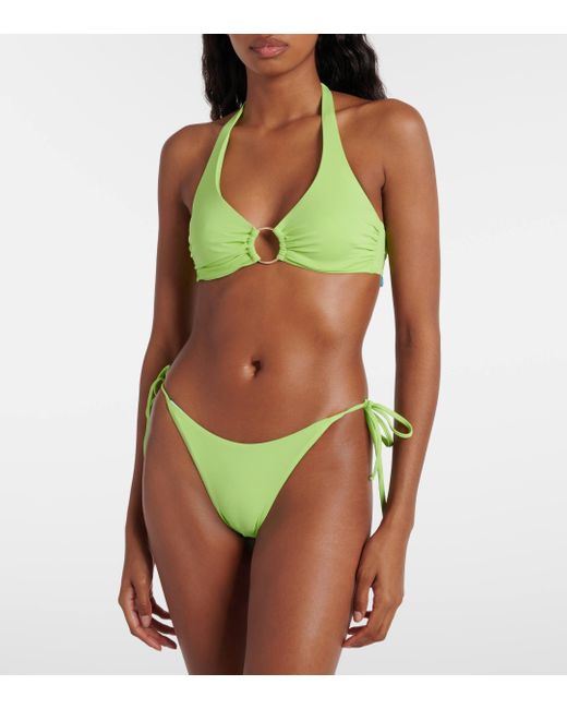Melissa Odabash Green Tivoli Reversible Bikini Bottoms