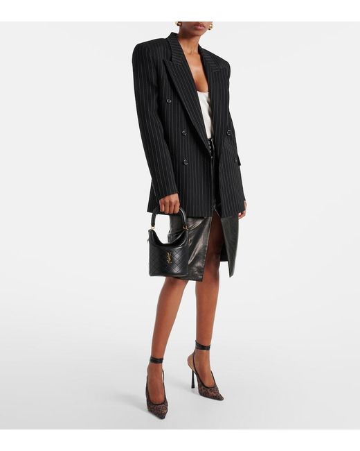 Saint Laurent Black Gaby Bucket Bag