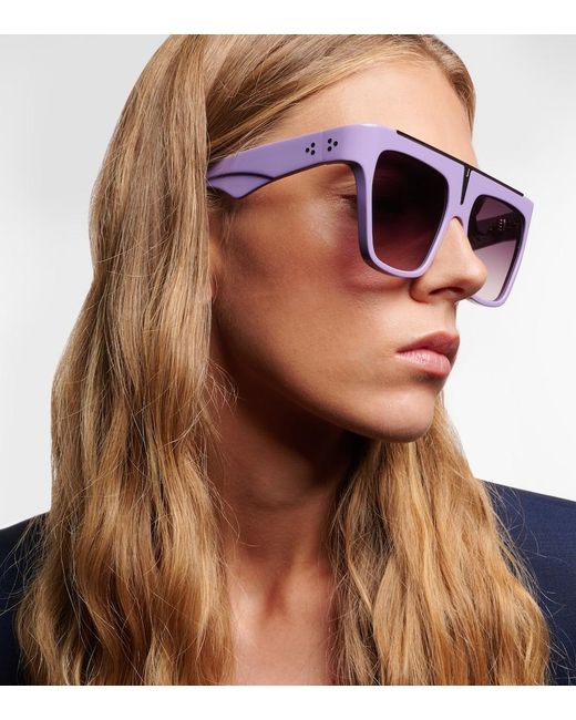 Jacques Marie Mage Purple X Evangelie Smyrniotaki Selini Flat-Brow Sunglasses