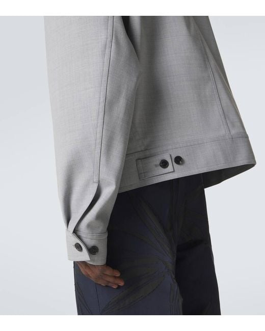 Dries Van Noten Gray Blouson Jacket for men