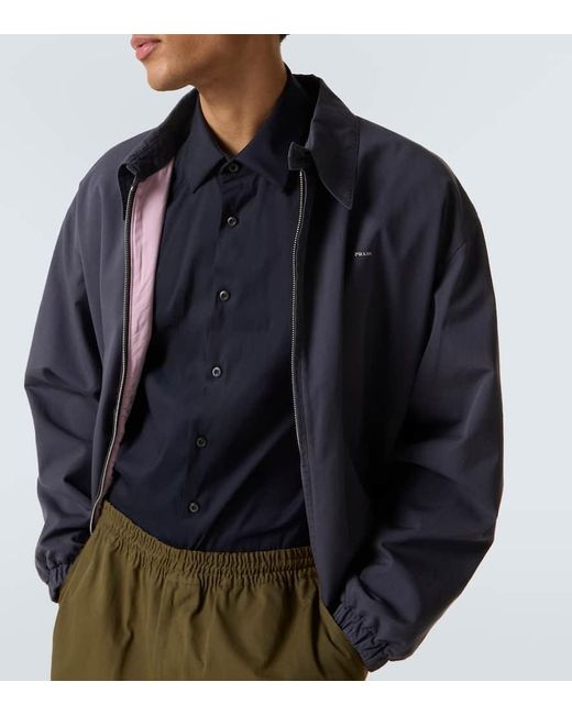 Chemise En Coton Prada pour homme en coloris Blue