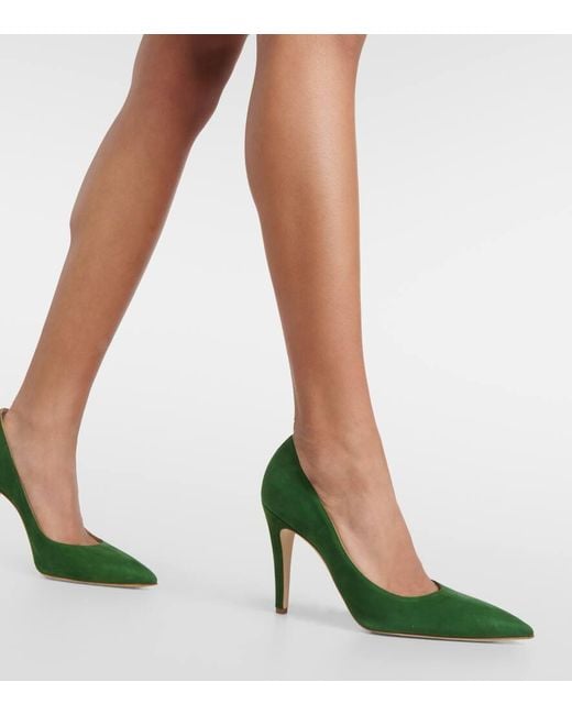 Escarpins Nelirapla En Daim Manolo Blahnik en coloris Green