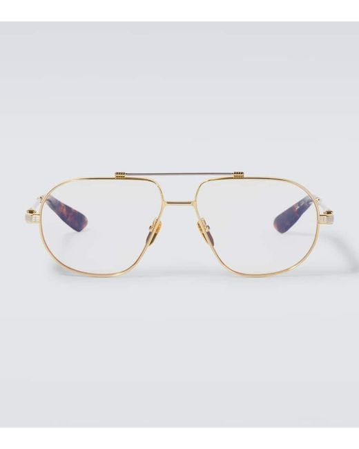 Jacques Marie Mage Metallic X George Cortina Hollywood Aviator Glasses for men