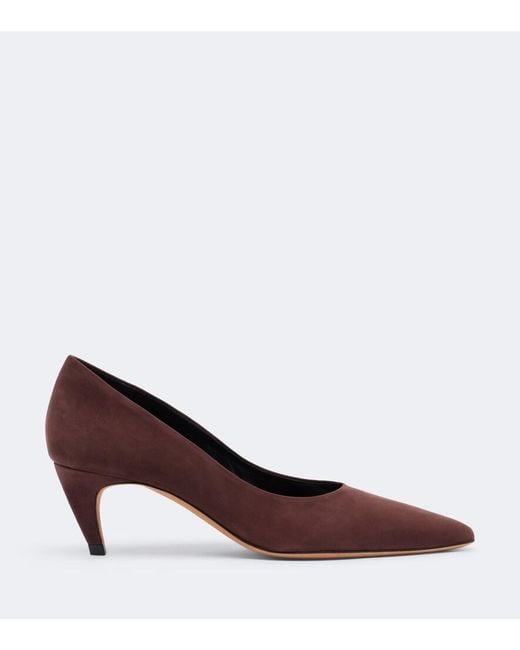 Jude Brown Blade Suede Pumps